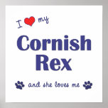 I Love My Cornish Rex (Female Cat) Print