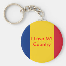 I Love MY Country Romania Flag The MUSEUM Zazzle Key Chains