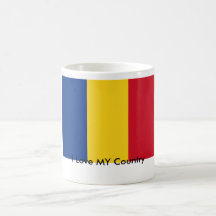 I Love MY Country Romania Flag The MUSEUM Zazzle Coffee Mugs