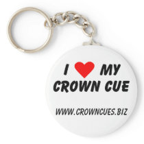 I Love My Crown Cue key ring Keychains