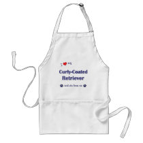 I Love My Curly-Coated Retriever (Female Dog) Apron