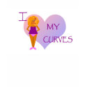 I Love My  Curves Gym T-shirt