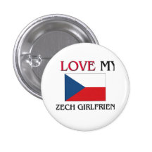 I Love My Czech Girlfriend Button