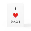I Love My Dad greeting cards