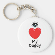 I Love My Daddy Keychain