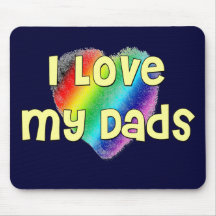 I Love My Dads Mouse Mat