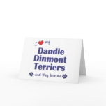 I Love My Dandie Dinmont Terriers (Multiple Dogs) cards