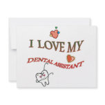 I LOVE MY DENTAL ASSISTANT invitations