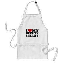 I Love My Deputy Sheriff Apron