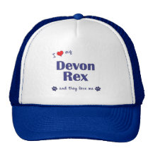 I Love My Devon Rex (Multiple Cats) Hat