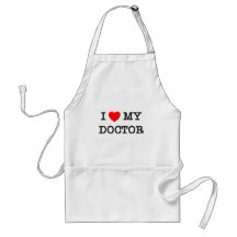 I Love My DOCTOR Aprons