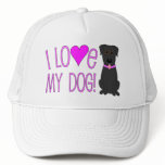 I love my dog! hats