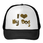 I love my dog mesh hat