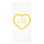 I Love My Dog rack cards