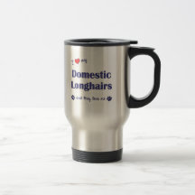 I Love My Domestic Longhairs (Multiple Cats) Mug