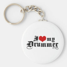 I Love My Drummer Key Chains
