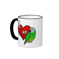 I Love my Dusky Conure Coffee Mug