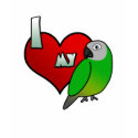 I Love my Dusky Conure t-shirts