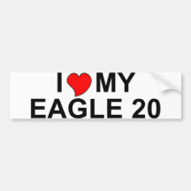 I Love My Eagle 20 Bumper Stickers