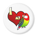 I Love my Eastern Rosella magnets