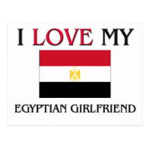 I Love My Egyptian Girlfriend Postcard