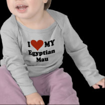 I Love My Egyptian Mau Cat Merchandise t-shirts