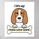 I Love My English Cocker Spaniel posters