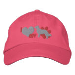 I Love my English Shepherd Embroidered Hat (Pink) embroidered hats
