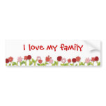 I love my family bumper stickers