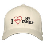 I Love My Family embroidered hats