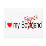 I Love My Fiance postcards