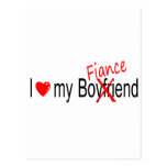 I Love My Fiance Postcards