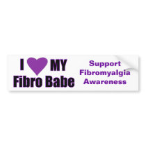 I love my Fibro Babe Bumper Stickers