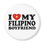 I Love My Filipino Boyfriend magnets