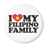I Love My Filipino Family magnets