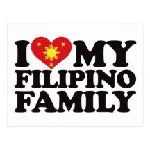 I Love My Filipino Family Post Cards