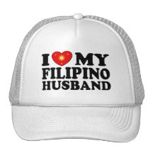 I Love My Filipino Husband Trucker Hats