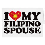 I Love My Filipino Spouse Card