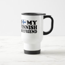 I Love My Finnish Boyfriend Coffee Mugs