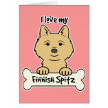 I Love My Finnish Spitz Card