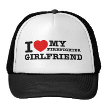 I love my Firefighter girlfriend Mesh Hats