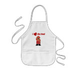I Love My Fireman Dad aprons