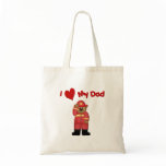 I Love My Fireman Dad bags