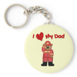 I Love My Fireman Dad keychains