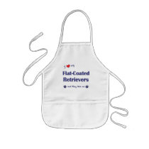 I Love My Flat-Coated Retrievers (Multiple Dogs) Apron