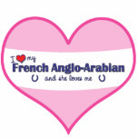 I Love My French Anglo-Arabian (Female Horse) photo sculptures