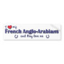 I Love My French Anglo-Arabians (Multiple Horses) Bumper Sticker