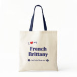 I Love My French Brittany (Female Dog) bags