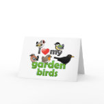 I Love My Garden Birds cards