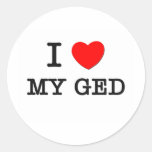 I Love My Ged Sticker